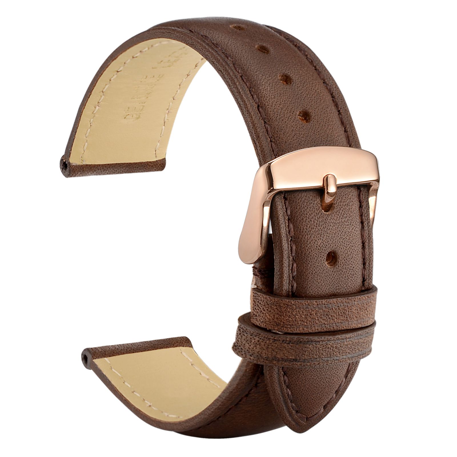 Leather Strap Quick Release - Wocci Vintage Leather Watch Strap 14