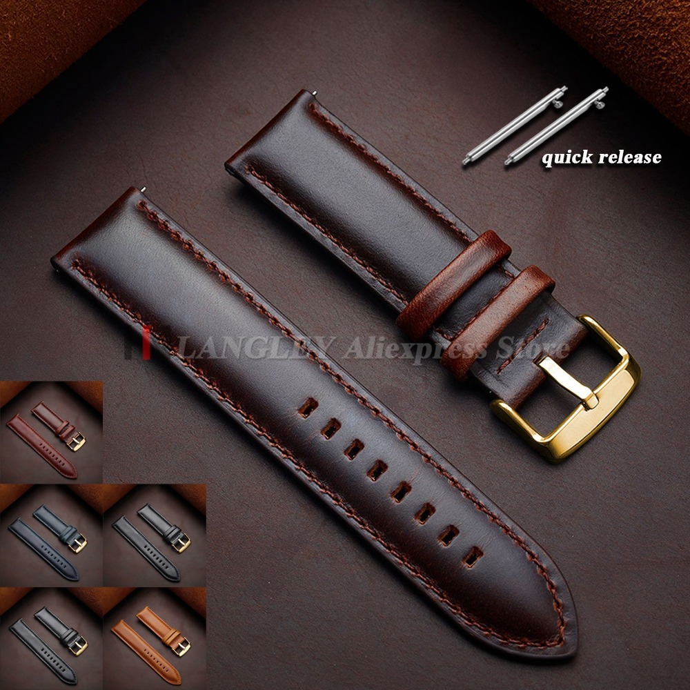 Vintage Genuine Cowhide Watch  - Leather Strap Quick Release incelemesi ve fiyatı