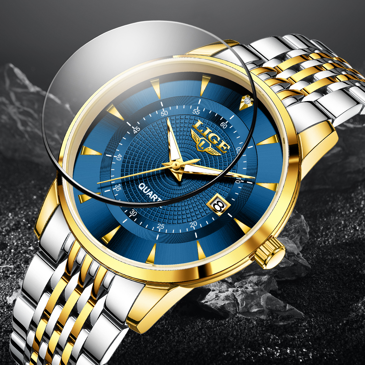 LIGE New 2026 Luxury Man Watch - Stainless Bracelet Diver incelemesi ve fiyatı