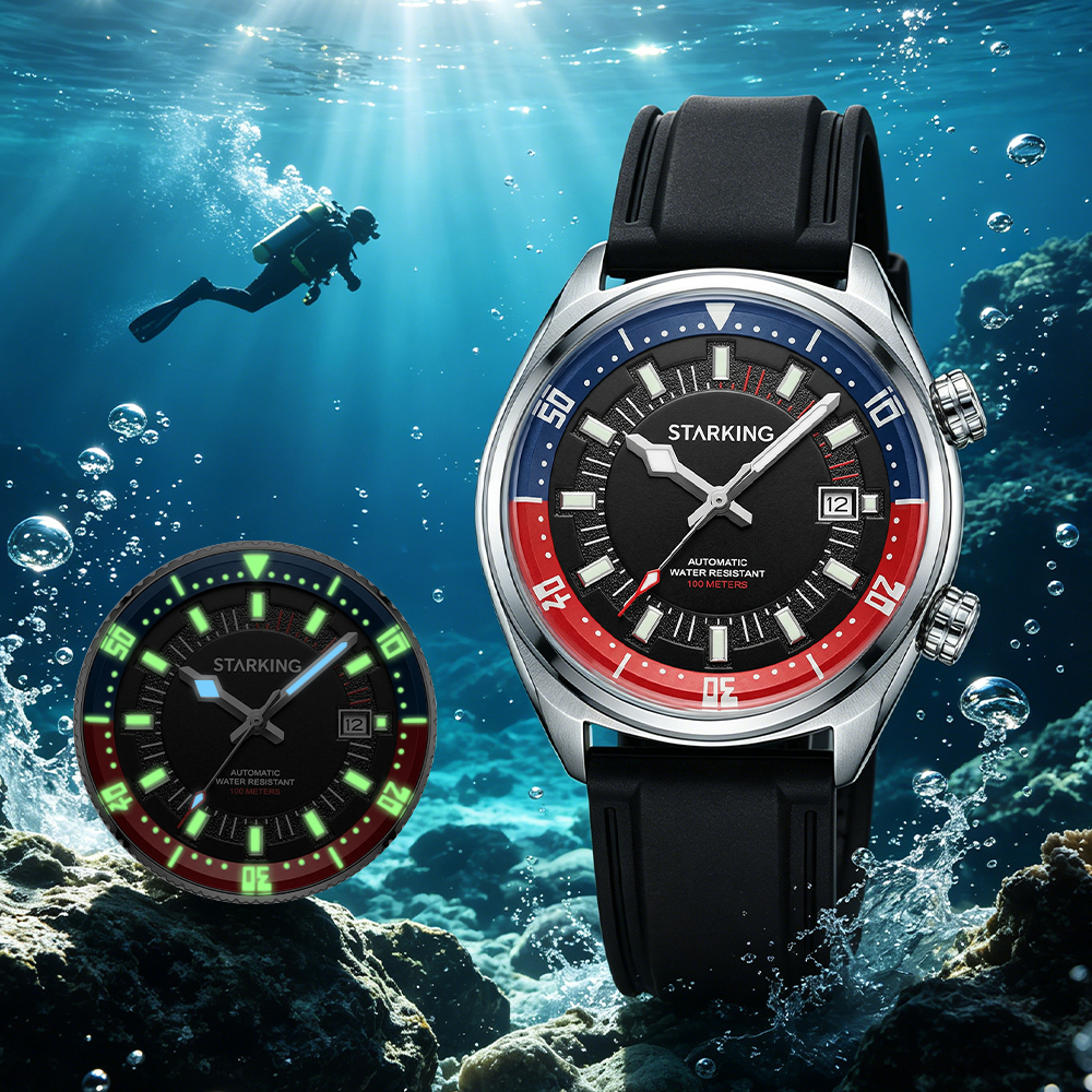 STARKING Men's Automatic 8215  - Rubber Strap Diver incelemesi ve fiyatı