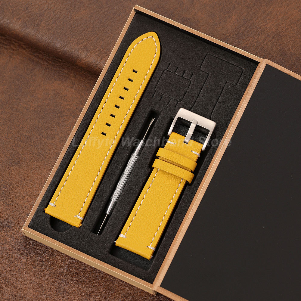 Double Sided Litchi Texture St - Leather Strap Quick Release incelemesi ve fiyatı