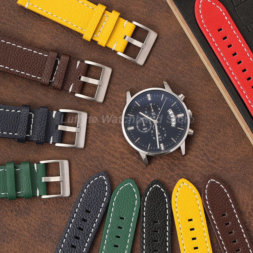 Double Sided Litchi Texture St - Leather Strap Quick Release incelemesi ve fiyatı