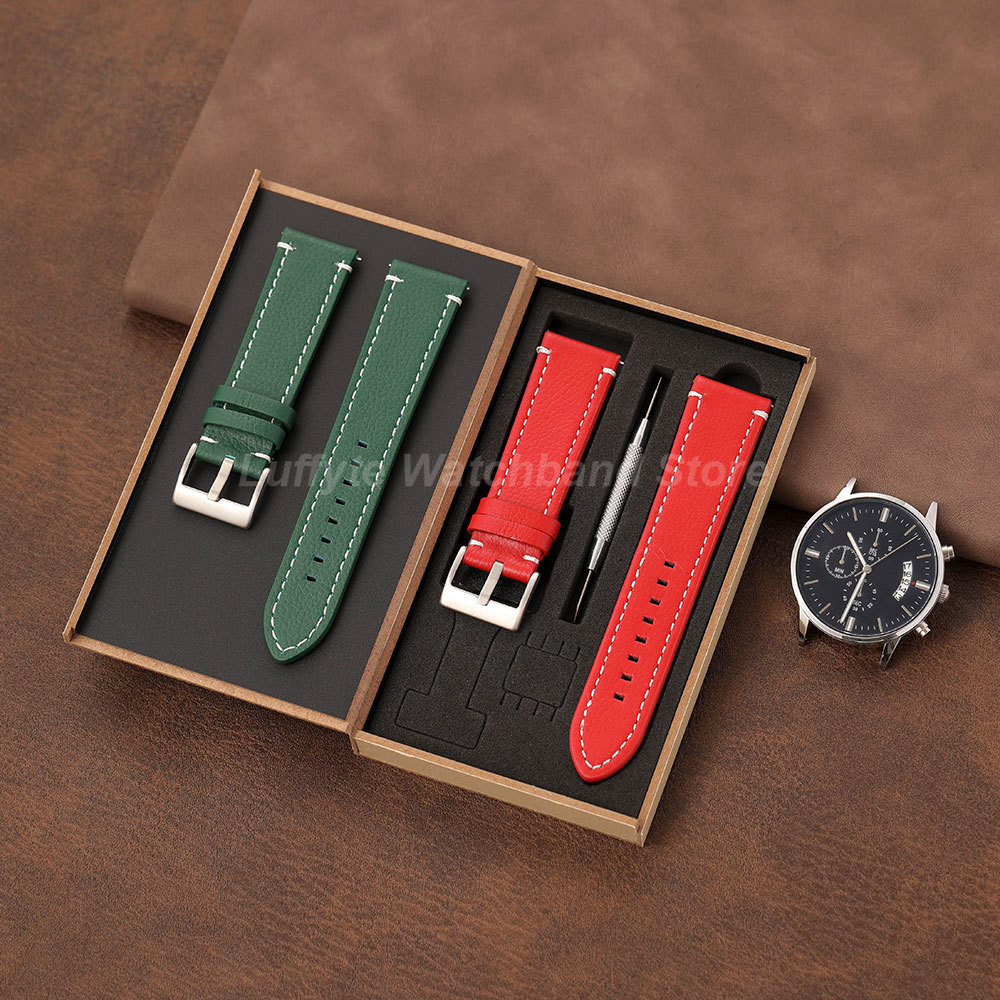 Double Sided Litchi Texture St - Leather Strap Quick Release incelemesi ve fiyatı