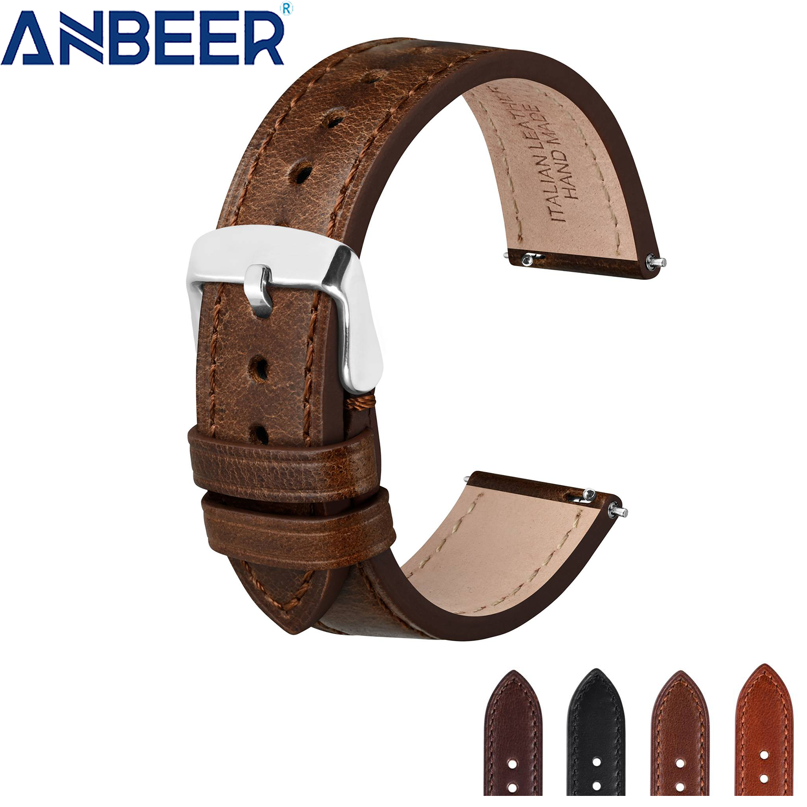 ANBEER Classic Leather Watch S - Leather Strap Quick Release incelemesi ve fiyatı
