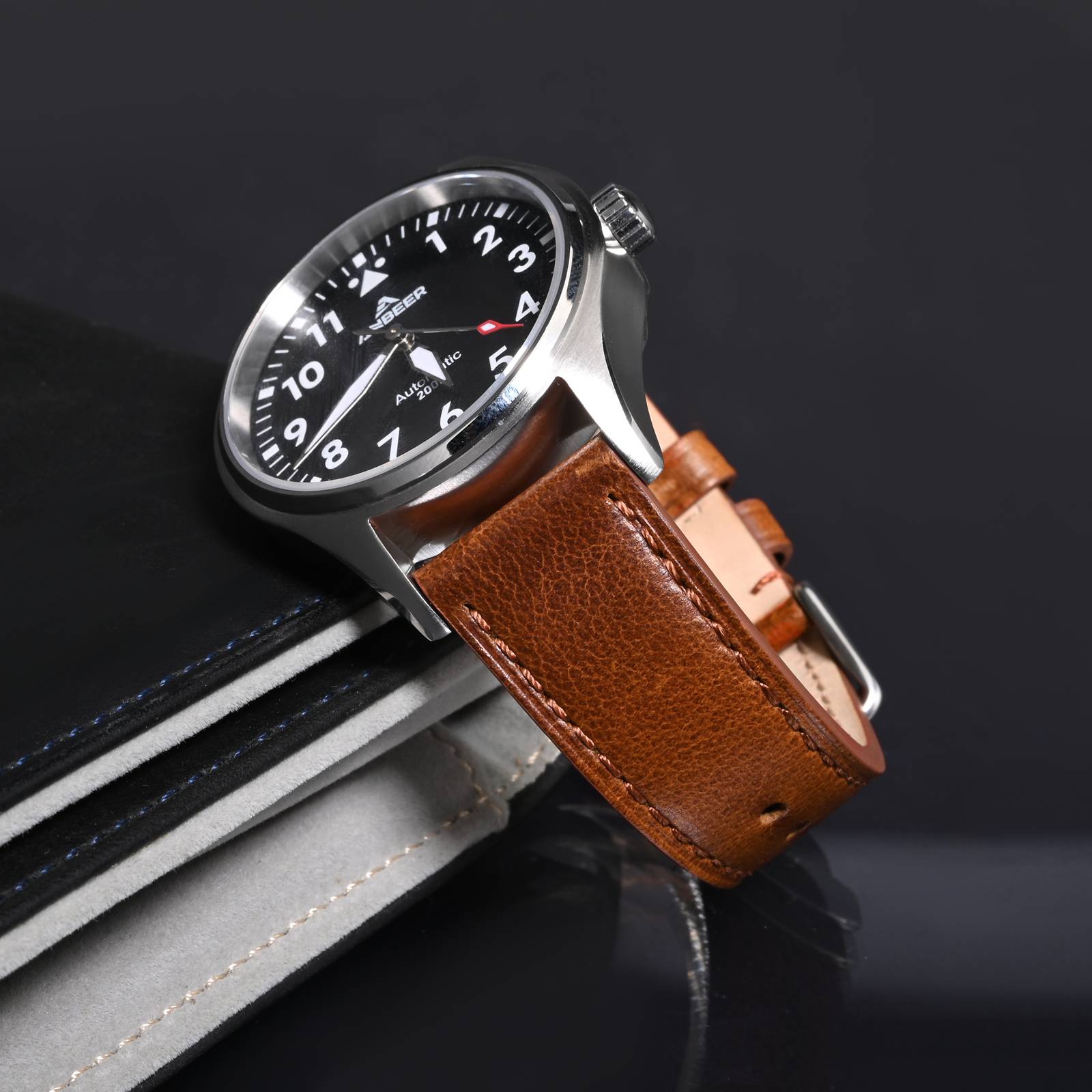 ANBEER Classic Leather Watch S - Leather Strap Quick Release incelemesi ve fiyatı