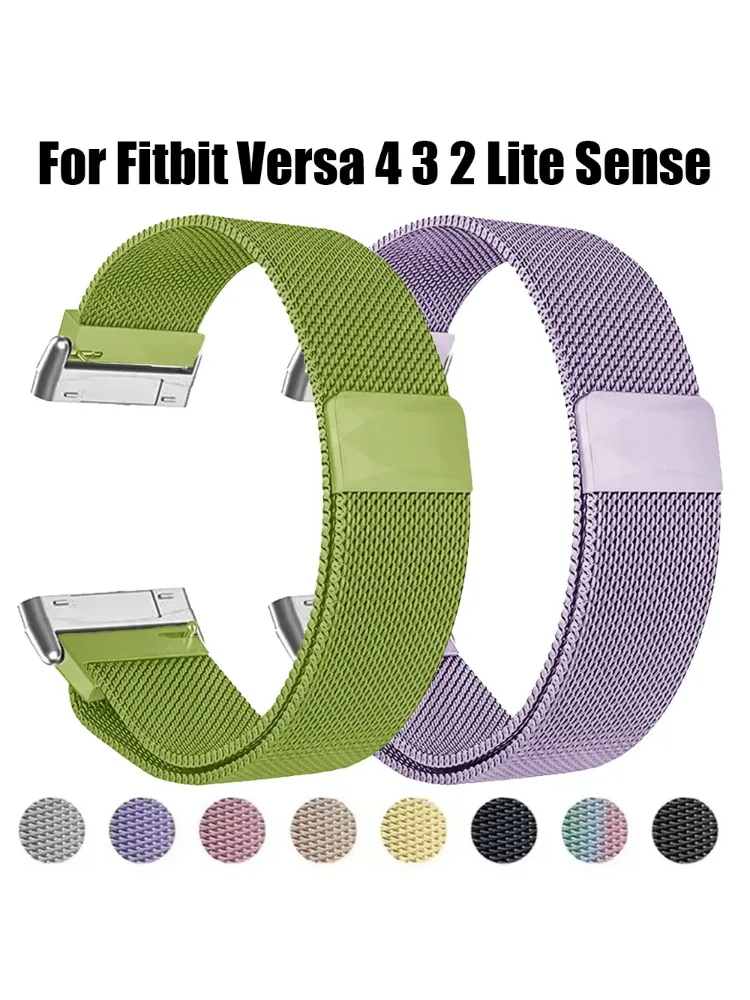 Metal Strap For Fitbit Versa 4 - Milanese Loop Magnetic incelemesi ve fiyatı
