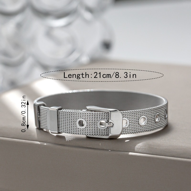 1pc 8mm Titanium Steel Mesh Br - Mesh Strap Metal incelemesi ve fiyatı