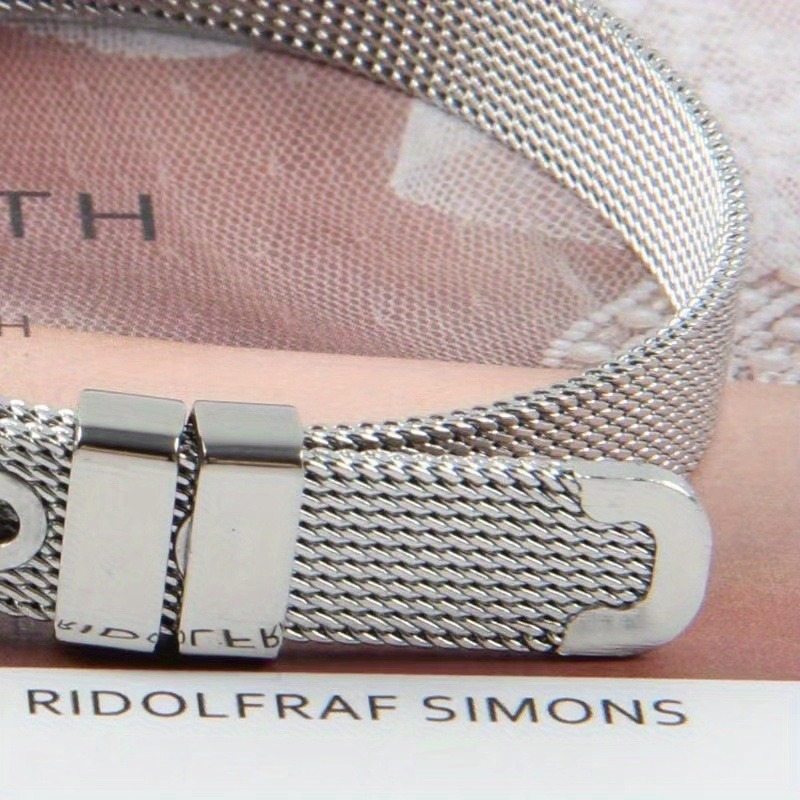 1pc 8mm Titanium Steel Mesh Br - Mesh Strap Metal incelemesi ve fiyatı