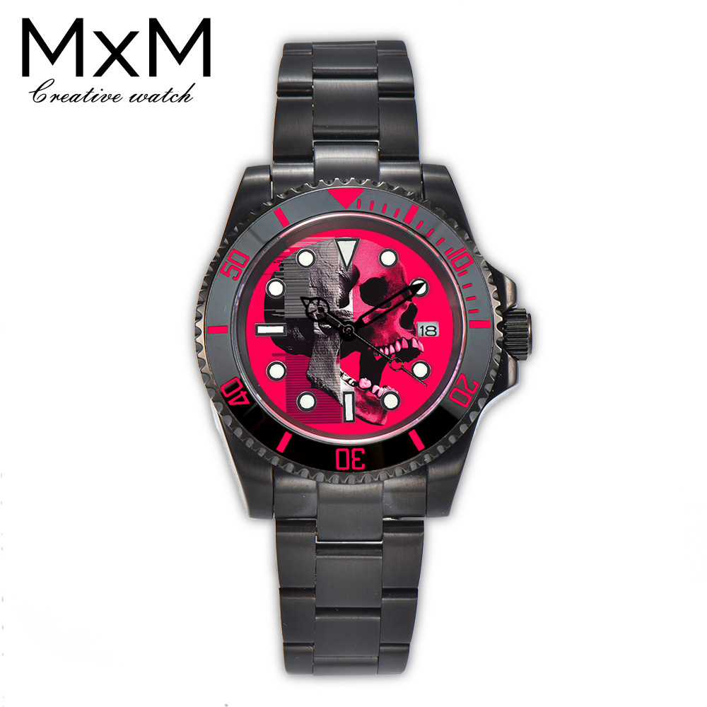 40mm Creative custom NH35 watc - Stainless Bracelet Diver incelemesi ve fiyatı